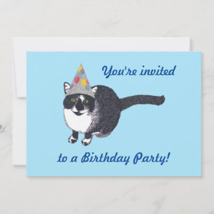 Invitaciones a fiesta de cumpleaños del Gorra del