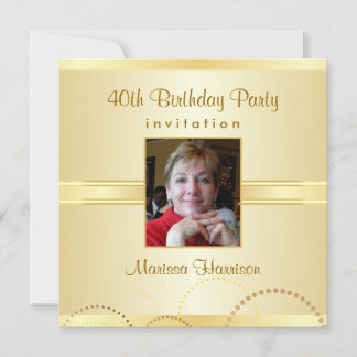 Invitaciones a fiesta de cumpleaños número 40 - Fo