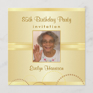 Invitaciones a fiesta de cumpleaños número 85 - Fo