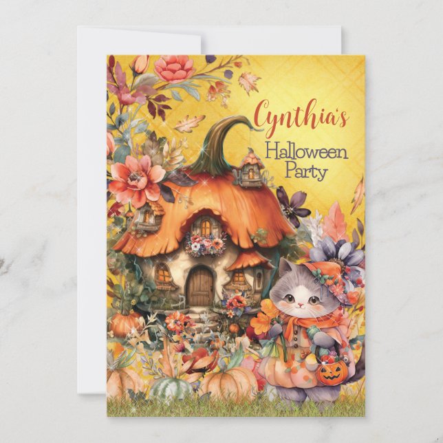 INVITACIONES A FIESTA DE HALLOWEEN (Anverso)
