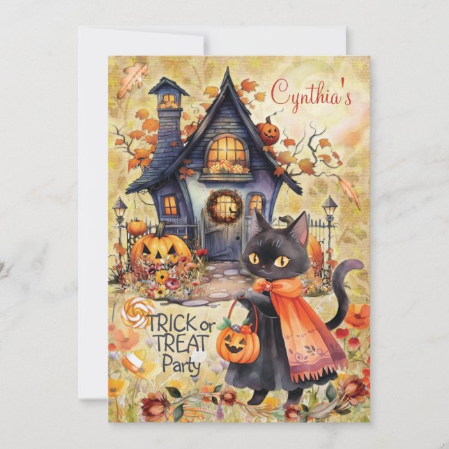 INVITACIONES A FIESTA DE HALLOWEEN (Anverso)