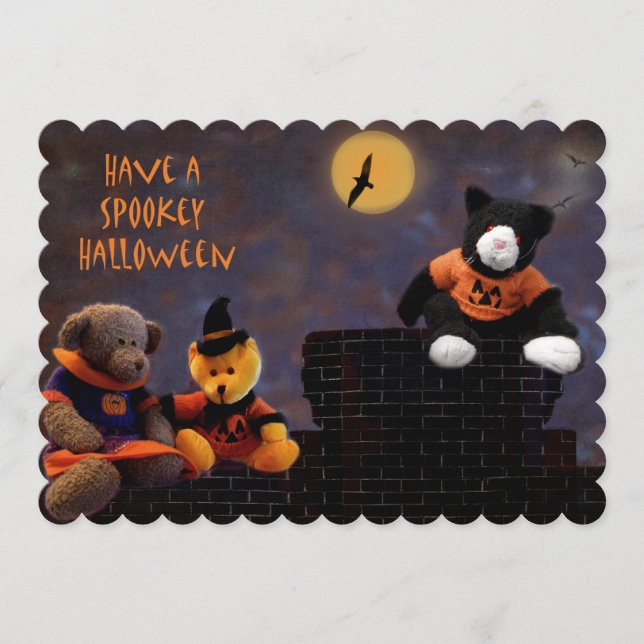 Invitaciones a Fiesta de Halloween (Anverso)