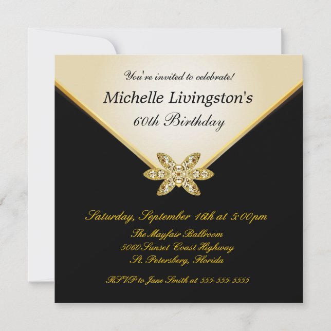 Invitaciones a Fiesta de Mujeres Elegantes de Colo (Anverso)