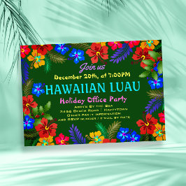 Invitaciones a Fiesta de oficina de Luau en Hawái