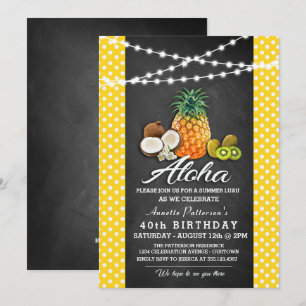 Invitaciones a fiesta hawaiana Luau