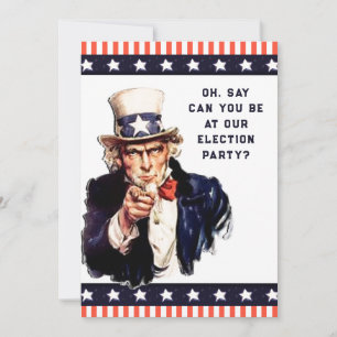 Invitaciones a fiesta nocturna electoral