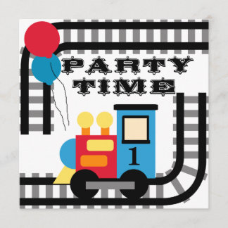 Invitaciones a Fiesta por tren de cumpleaños