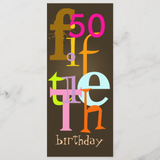 Invitaciones a fiestas de 50 cumpleaños