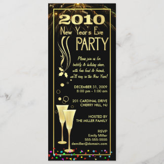 Invitaciones a fiestas de Año Nuevo 2010