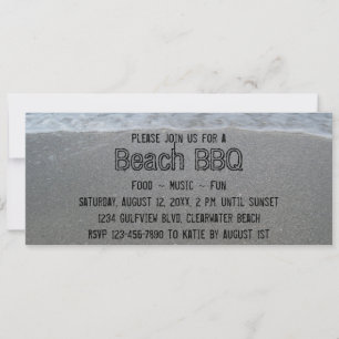 Invitaciones a fiestas de barbacoa en la playa