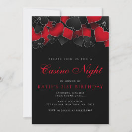 Invitaciones a fiestas de Casino Night