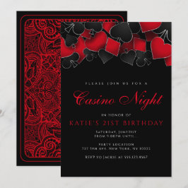 Invitaciones a fiestas de Casino Night
