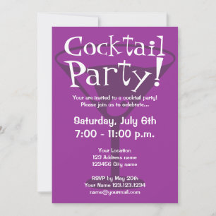 Invitaciones a fiestas de cóctel para celebracione