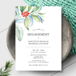 Invitaciones a fiestas de compromiso vegetación fe