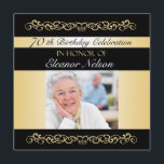 Invitaciones a fiestas de cumpleaños 70-79 con fot<br><div class="desc">Este fiesta festivo con fotos es tan fácil de personalizar con su información para hacer de este un fiesta verdaderamente especial que sus invitados amarán. seguro.  ¡Es tan bonito en la parte delantera como en la parte trasera!</div>