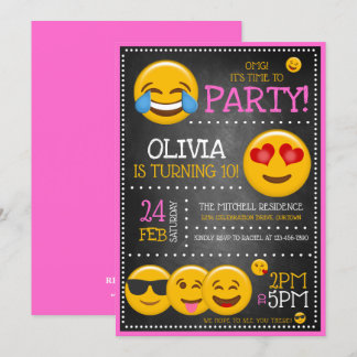 Invitaciones a fiestas de cumpleaños de Chica de E