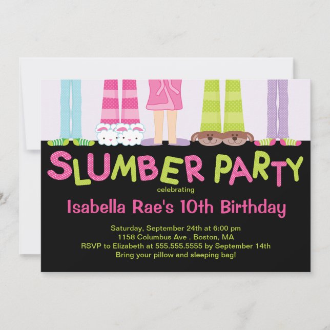 Invitaciones a fiestas de cumpleaños de Fiesta de  (Anverso)