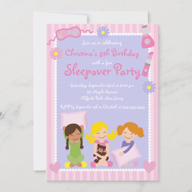 Invitaciones a fiestas de cumpleaños de fin de sem (Anverso)