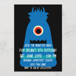 Invitaciones a fiestas de cumpleaños de Monstruo A