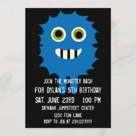Invitaciones a fiestas de cumpleaños de Monstruo A
