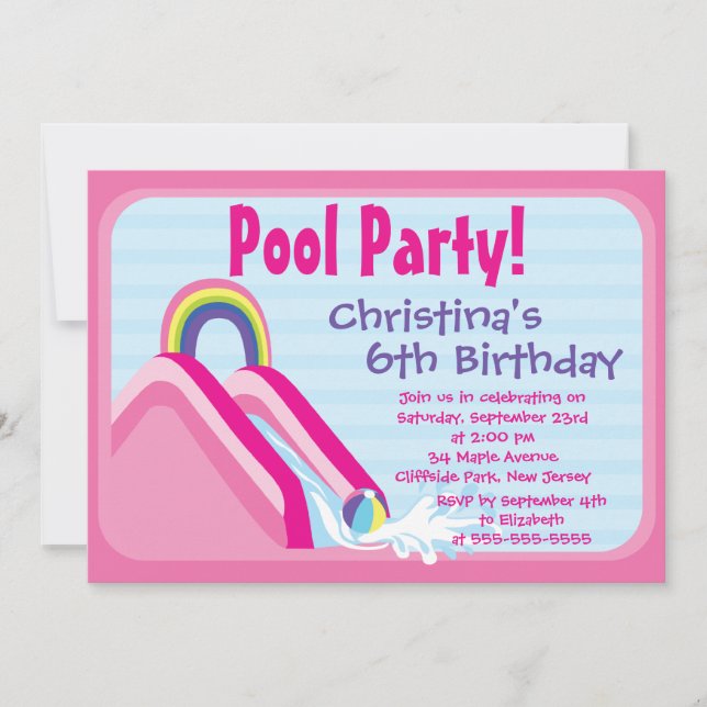 Invitaciones a fiestas de cumpleaños del Fiesta de (Anverso)
