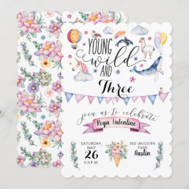 Invitaciones a fiestas de cumpleaños jóvenes, salv