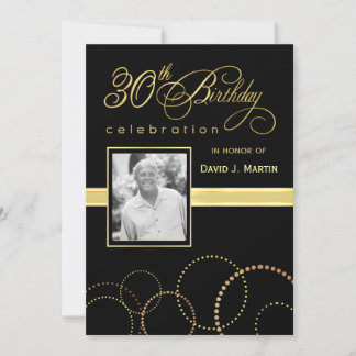 Invitaciones a fiestas de cumpleaños número 30 - O