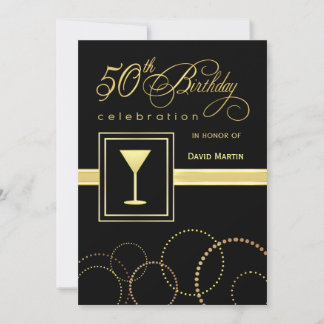 Invitaciones a fiestas de cumpleaños número 50 - C