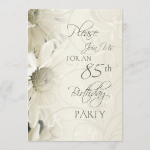 Invitaciones a fiestas de cumpleaños número 85 de