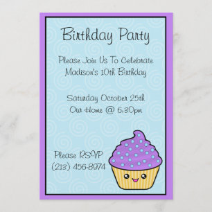 Invitaciones a fiestas de cumpleaños para el paste