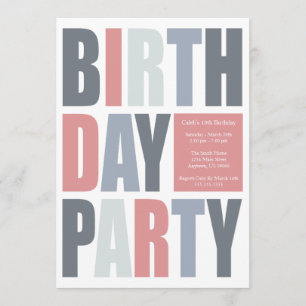 Invitaciones a fiestas de cumpleaños por carta por