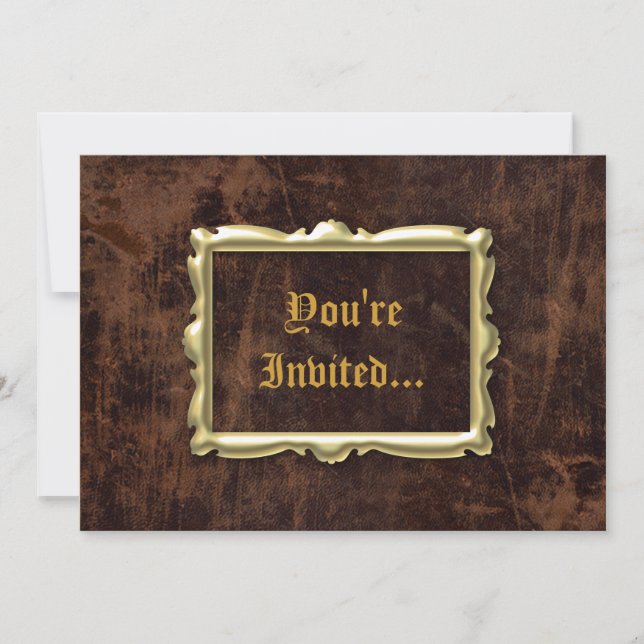 Invitaciones a fiestas de estilo antiguo (Anverso)