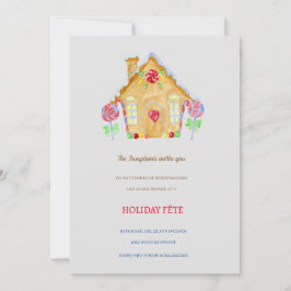 Invitaciones a fiestas de feriado en casa de Ginge