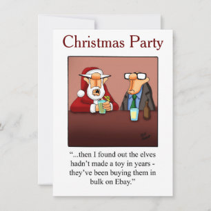 Invitaciones a fiestas de humor de los navidades