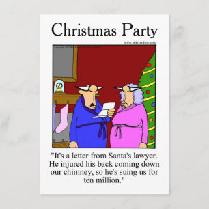 Invitaciones a fiestas de humor de los navidades