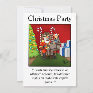 Invitaciones a fiestas de humor de los navidades