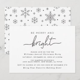 Invitaciones a fiestas de Navidades amargos y bril