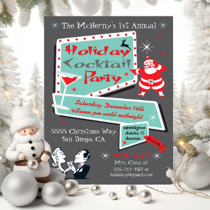Invitaciones a fiestas de Navidades de vacaciones