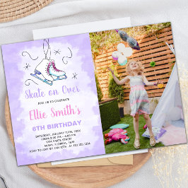 Invitaciones a fiestas de patinaje sobre personali