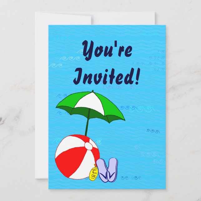 Invitaciones a fiestas de Personalizados temáticas (Anverso)
