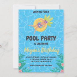 invitaciones a fiestas de pineapple pool