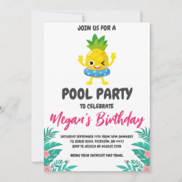 invitaciones a fiestas de pineapple pool