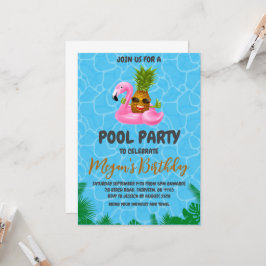 invitaciones a fiestas de pineapple pool