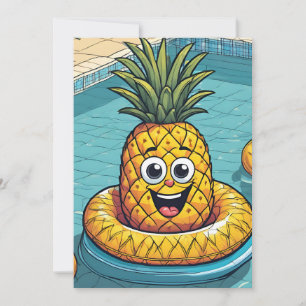 invitaciones a fiestas de pineapple pool