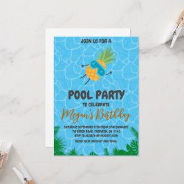 invitaciones a fiestas de pineapple pool