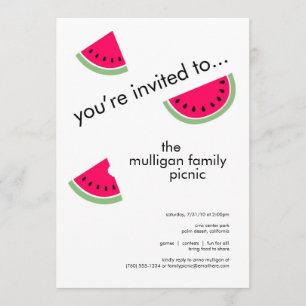 Invitaciones a fiestas de sandía para cualquier oc