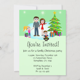 Invitaciones a fiestas familiares de navidades