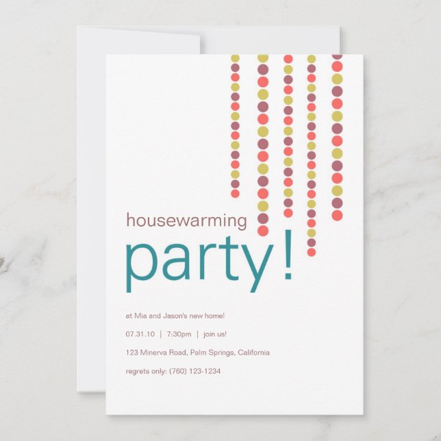 Invitaciones a fiestas para el calentamiento de la (Anverso)