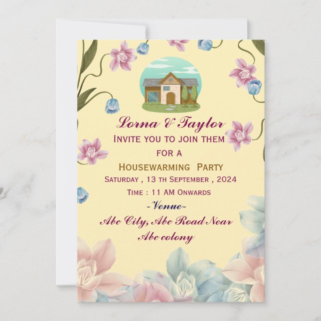 Invitaciones a fiestas para el calentamiento de la (Anverso)