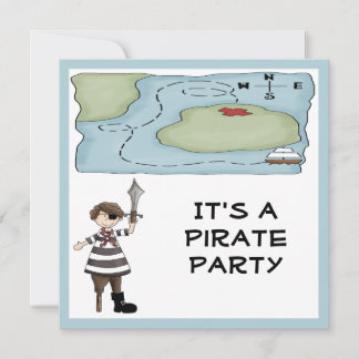 Invitaciones a fiestas piratas